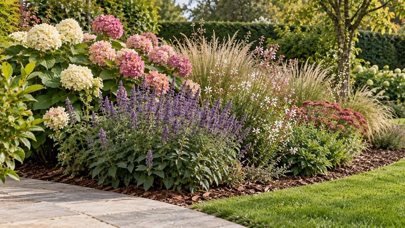 Massif fleuri